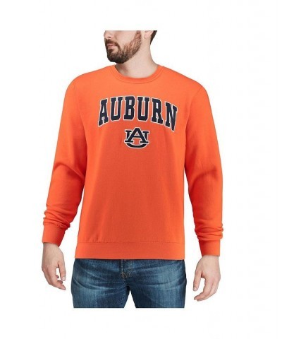 Men's Orange Auburn Tigers Arch & Logo Crew Neck Sweatshirt $26.40 Sweatshirt