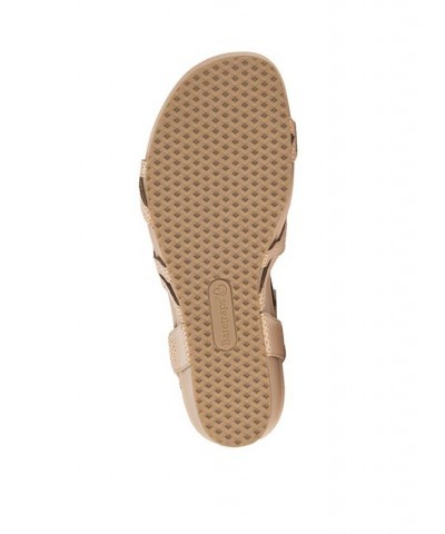 Women's Raeanne Wedge Sandal Tan/Beige $46.28 Shoes