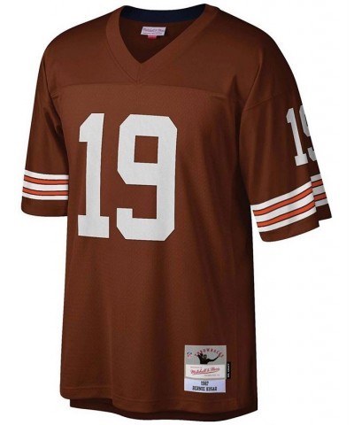 Men's Bernie Kosar Brown Cleveland Browns Legacy Replica Jersey $79.90 Jersey