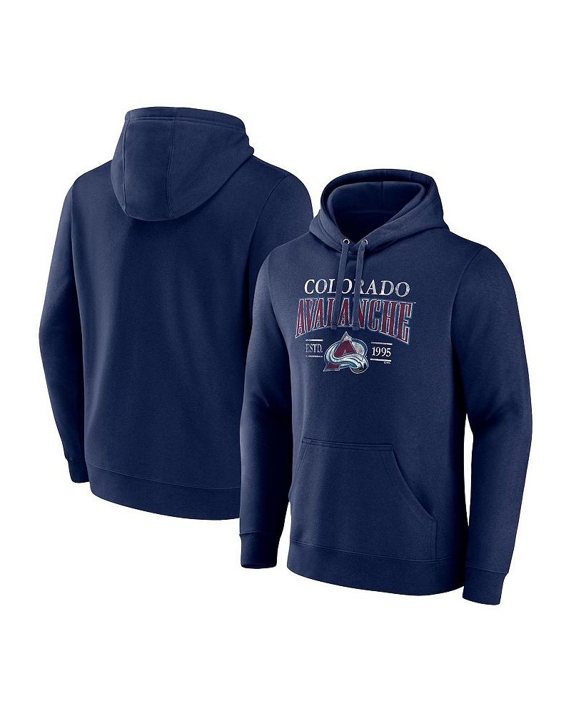 Men's Branded Navy Colorado Avalanche Big and Tall Dynasty Pullover Hoodie $35.77 Sweatshirt