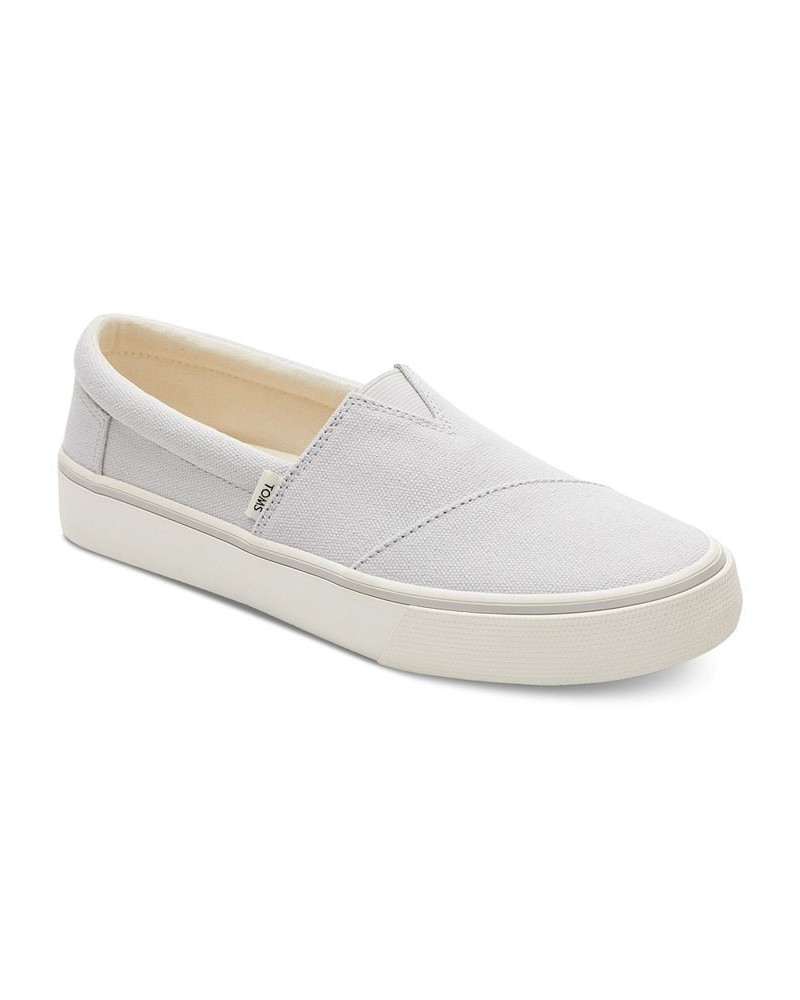 Women's Alpargata Fenix Recycled Slip-On Sneakers Gray $30.68 Shoes