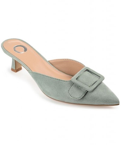 Women's Vianna Slip On Heels Green $41.80 Shoes