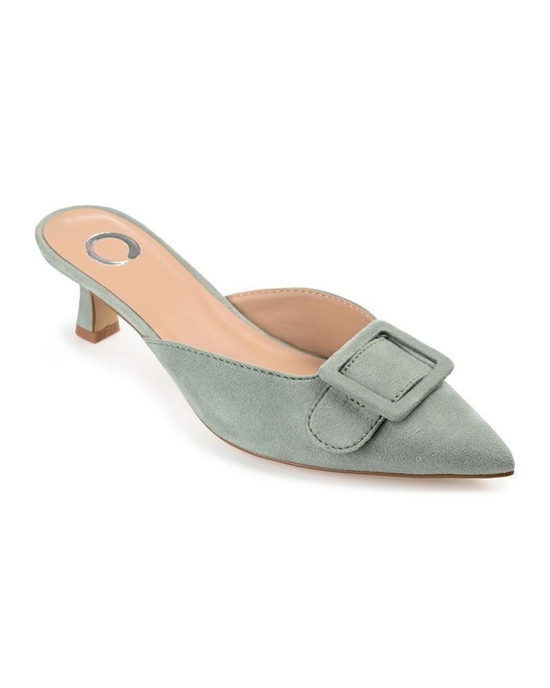 Women's Vianna Slip On Heels Green $41.80 Shoes