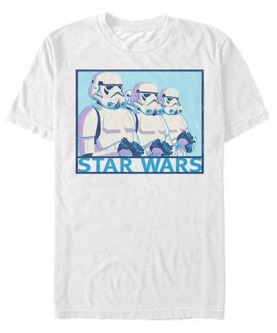 Star Wars Men's Classic Stormtroopers In Line Short Sleeve T-Shirt White $20.64 T-Shirts