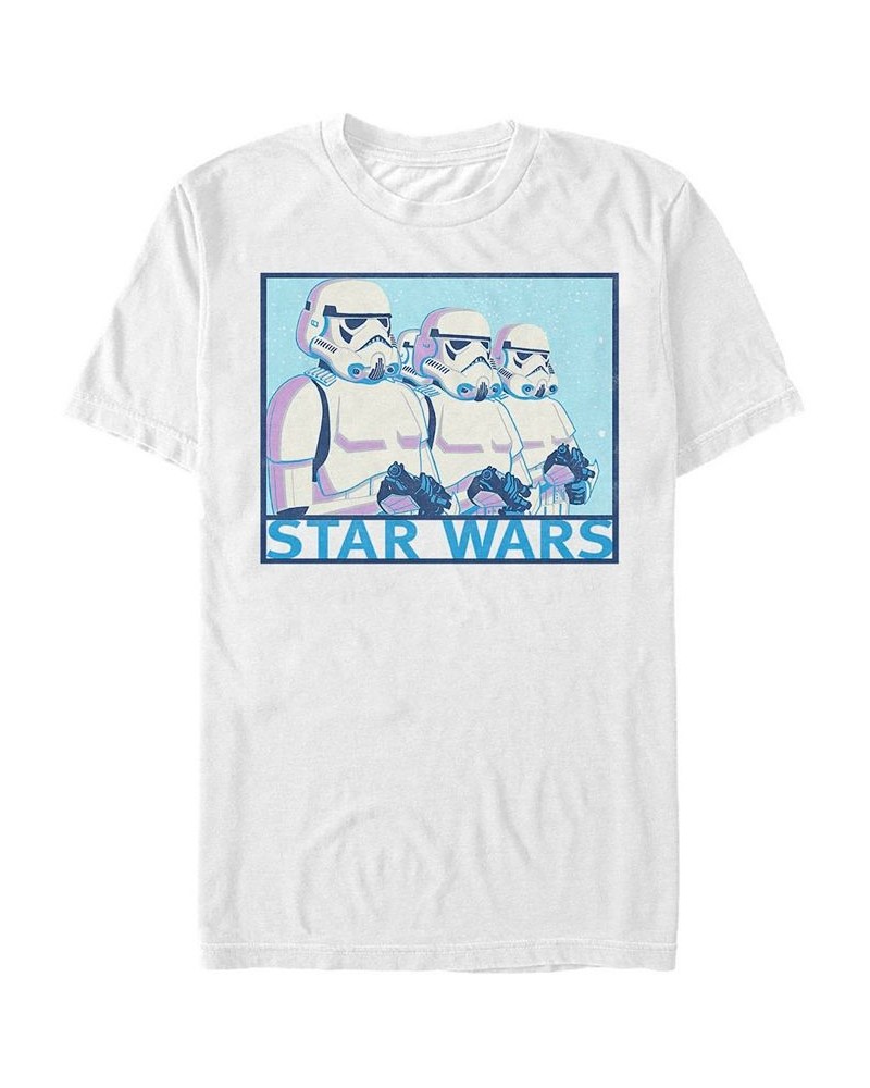 Star Wars Men's Classic Stormtroopers In Line Short Sleeve T-Shirt White $20.64 T-Shirts