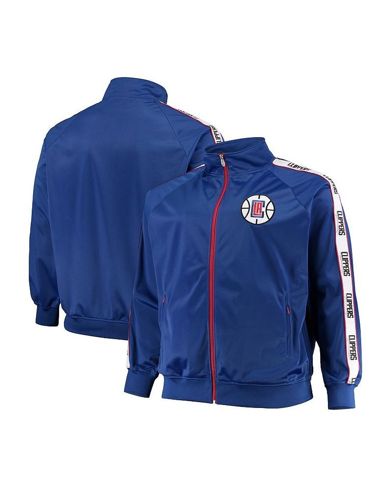 Men's Royal LA Clippers Big and Tall Sleeve Taping Full-Zip Track Jacket $33.60 Jackets