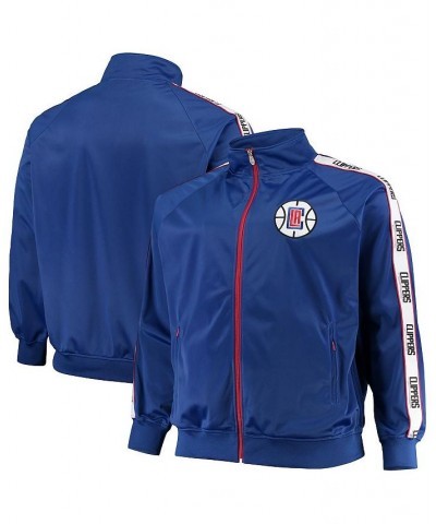 Men's Royal LA Clippers Big and Tall Sleeve Taping Full-Zip Track Jacket $33.60 Jackets