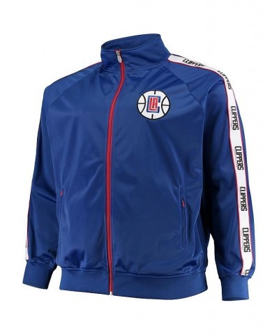 Men's Royal LA Clippers Big and Tall Sleeve Taping Full-Zip Track Jacket $33.60 Jackets