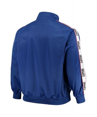 Men's Royal LA Clippers Big and Tall Sleeve Taping Full-Zip Track Jacket $33.60 Jackets