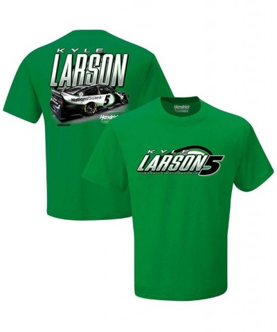 Men's Kelly Green Kyle Larson Nations Guard Graphic 2-Spot T-shirt $19.37 T-Shirts