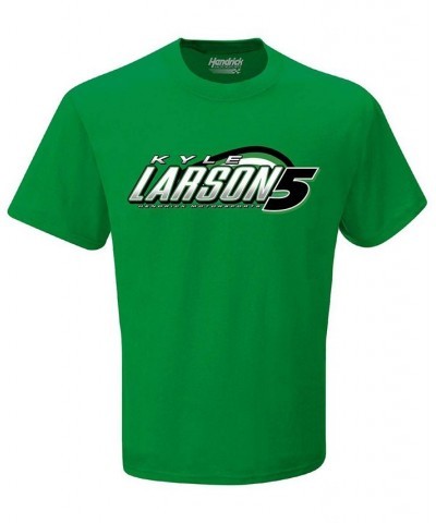 Men's Kelly Green Kyle Larson Nations Guard Graphic 2-Spot T-shirt $19.37 T-Shirts