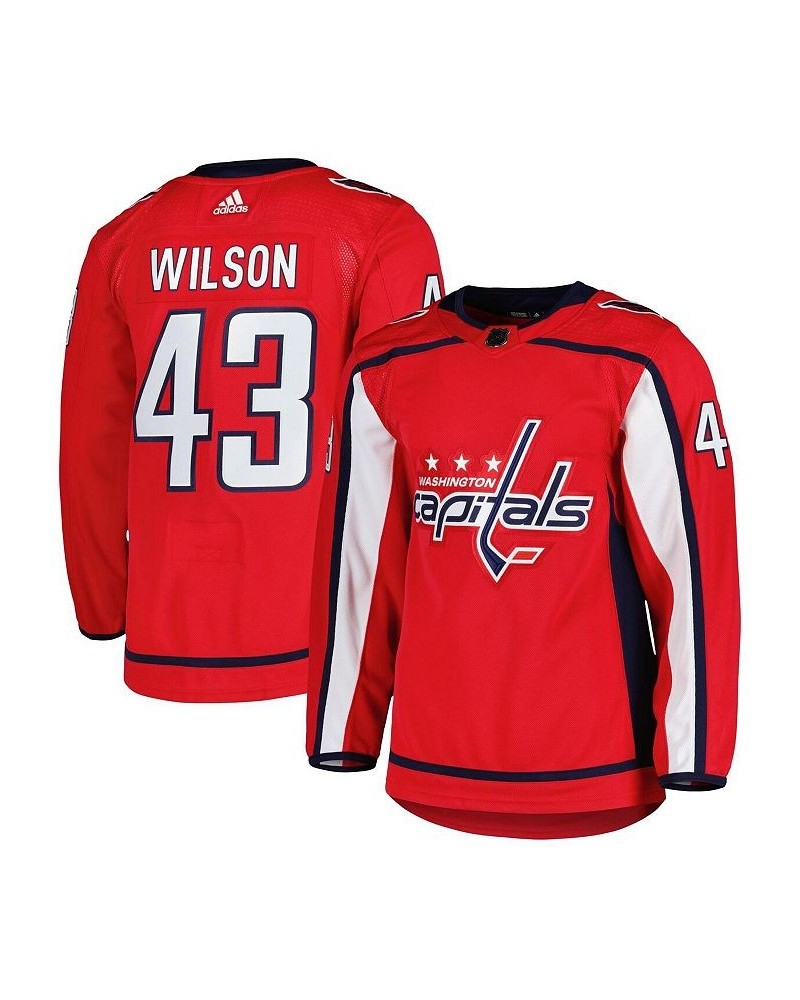 Men's Tom Wilson Red Washington Capitals Home Primegreen Authentic Pro Player Jersey $96.00 Jersey