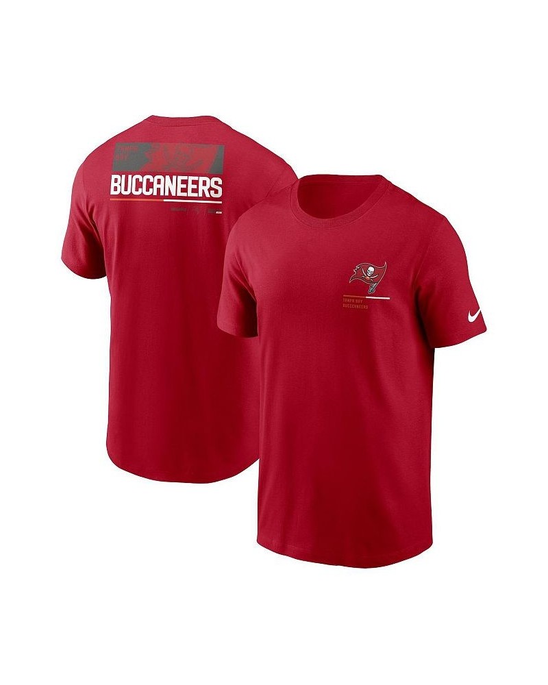 Men's Red Tampa Bay Buccaneers Team Incline T-shirt $25.00 T-Shirts