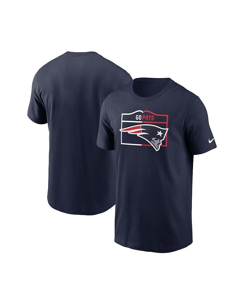 Men's Navy New England Patriots Essential Local Phrase T-shirt $18.00 T-Shirts