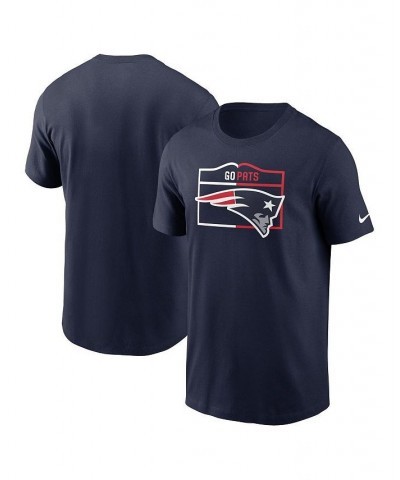 Men's Navy New England Patriots Essential Local Phrase T-shirt $18.00 T-Shirts