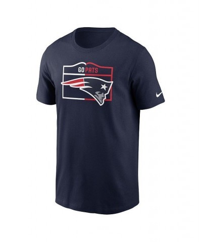 Men's Navy New England Patriots Essential Local Phrase T-shirt $18.00 T-Shirts