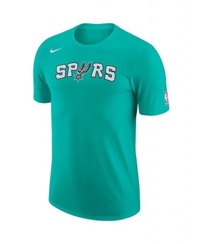 Men's Green San Antonio Spurs 2022/23 City Edition Essential Logo Performance T-shirt $22.94 T-Shirts