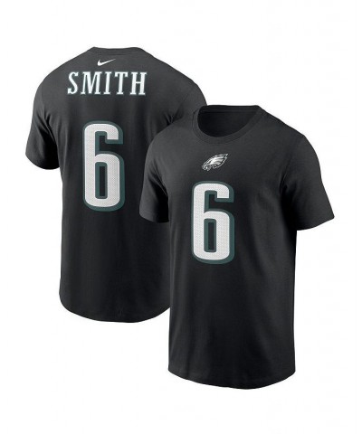 Men's DeVonta Smith Black Philadelphia Eagles Player Name and Number T-shirt $25.99 T-Shirts