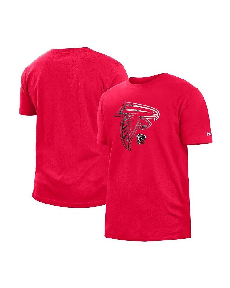 Men's Red Atlanta Falcons 2022 Sideline Ink Dye T-shirt $23.19 T-Shirts