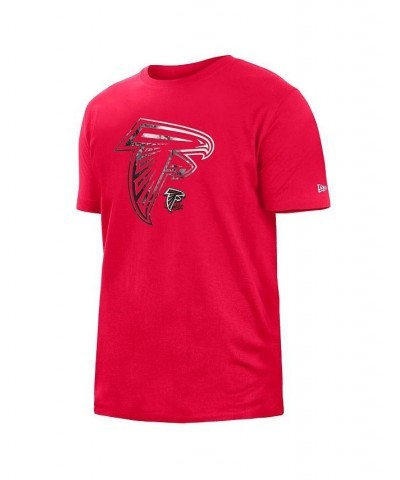 Men's Red Atlanta Falcons 2022 Sideline Ink Dye T-shirt $23.19 T-Shirts