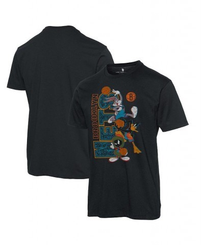 Men's Black Brooklyn Nets Space Jam 2 Street Ballin' T-shirt $14.40 T-Shirts