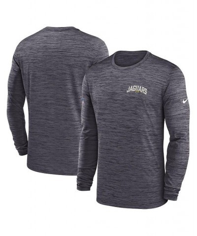 Men's Charcoal Jacksonville Jaguars Velocity Athletic Stack Performance Long Sleeve T-shirt $28.59 T-Shirts