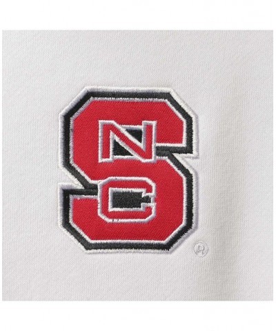 Men's White NC State Wolfpack Tortugas Logo Quarter-Zip Jacket $26.40 Sweatshirt