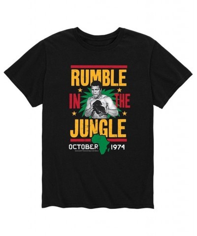 Men's Muhammad Ali Rumble in The Jungle T-shirt Black $19.24 T-Shirts