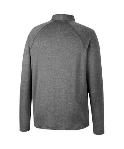 Men's Heathered Gray Nebraska Huskers Earth First Raglan Quarter-Zip Windshirt $24.60 Sweatshirt