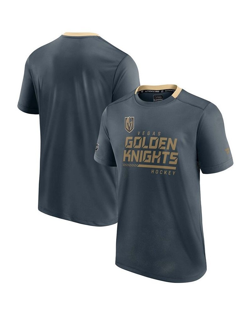 Branded Men's Vegas Golden Knights Authentic Pro Locker Room T-Shirt $22.39 T-Shirts