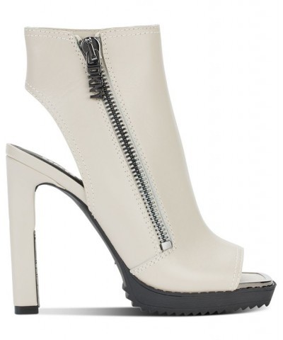 Malia Square Toe Zip Shooties White $49.17 Shoes