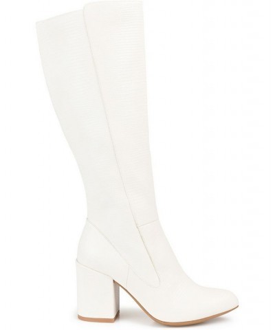 Women's Tavia Boots White $63.00 Shoes