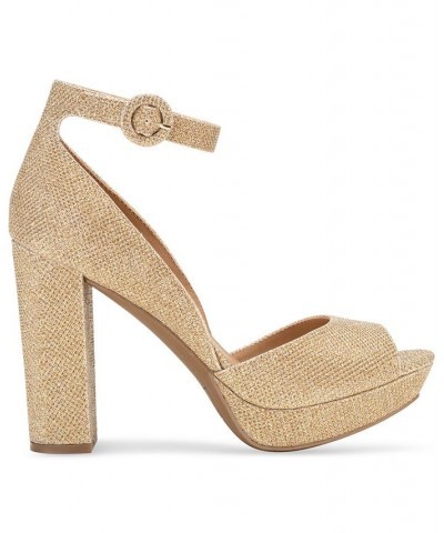 Reeta Block-Heel Platform Sandals PD12 $33.36 Shoes