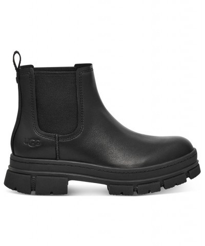 Women's Ashton Waterproof Lug-Sole Chelsea Booties Black $57.80 Shoes