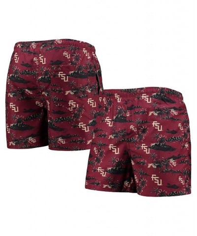 Men's Garnet Florida State Seminoles Island Palm Swim Trunks $22.09 Swimsuits