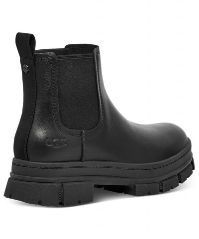 Women's Ashton Waterproof Lug-Sole Chelsea Booties Black $57.80 Shoes