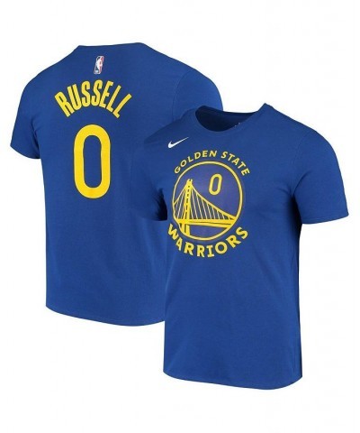 Men's D'Angelo Russell Royal Golden State Warriors Name and Number Performance T-shirt $29.99 T-Shirts