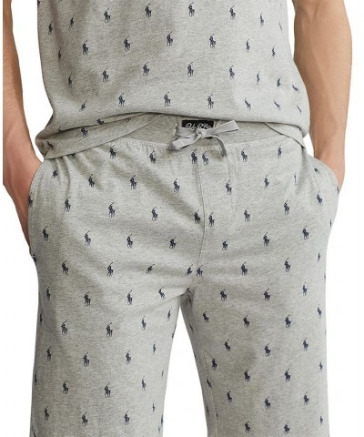 Men's Cotton Logo Pajama Shorts Blue $29.29 Pajama