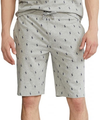 Men's Cotton Logo Pajama Shorts Blue $29.29 Pajama