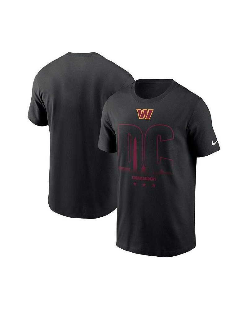 Men's Black Washington Commanders Local T-shirt $13.12 T-Shirts