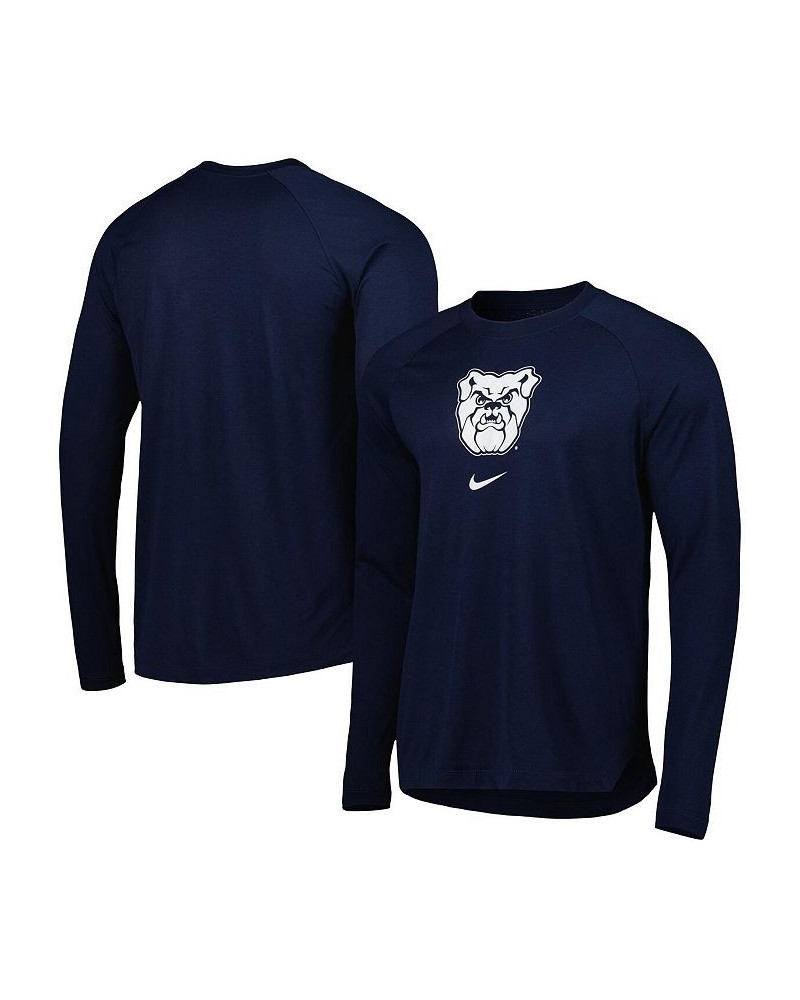 Men's Navy Butler Bulldogs Spotlight Raglan Performance Long Sleeve T-shirt $37.79 T-Shirts