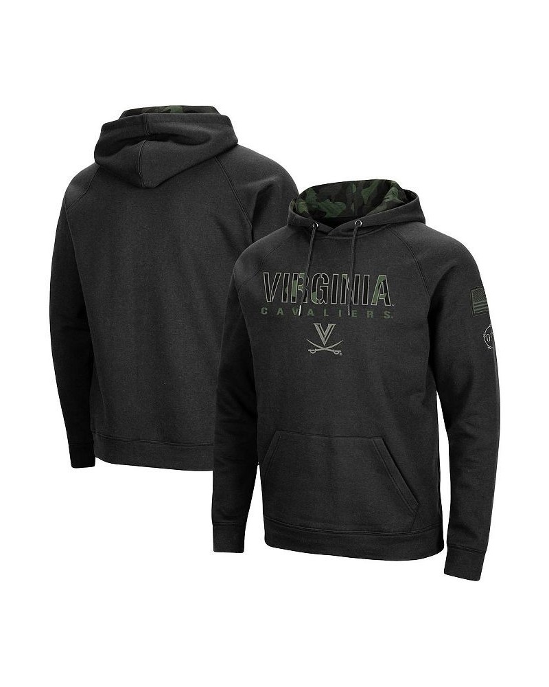 Men's Black Virginia Cavaliers OHT Military-Inspired Appreciation Camo Pullover Hoodie $33.05 Sweatshirt