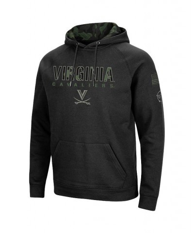 Men's Black Virginia Cavaliers OHT Military-Inspired Appreciation Camo Pullover Hoodie $33.05 Sweatshirt