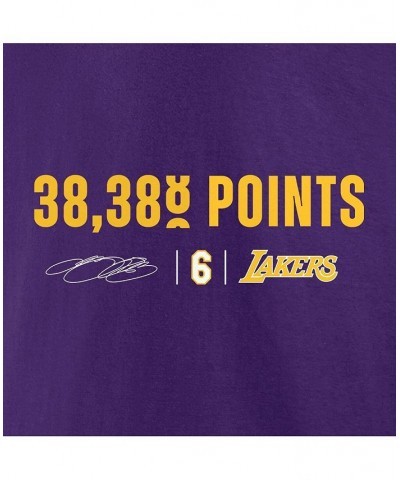 Men's Branded LeBron James Purple Los Angeles Lakers NBA All-Time Scoring Record Pullover Hoodie $30.36 Sweatshirt