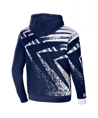 Men's NFL X Staple Navy Seattle Seahawks Team Slogan All Over Print Pullover Hoodie $32.90 Sweatshirt