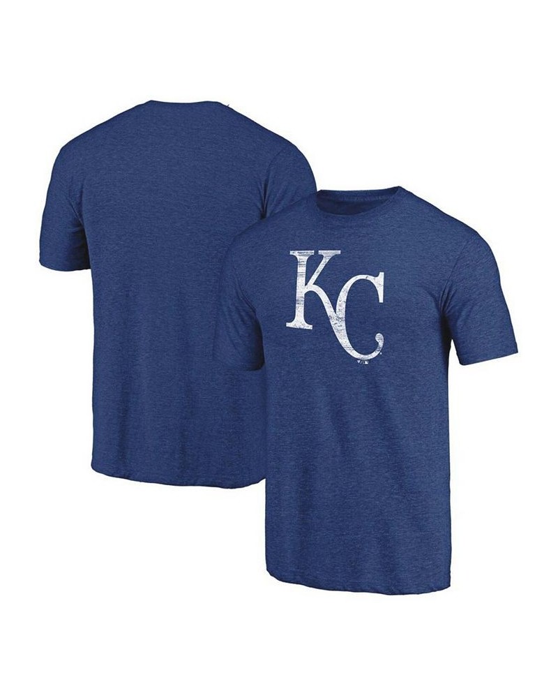 Men's Royal Kansas City Royals Weathered Official Logo Tri-Blend T-shirt $16.56 T-Shirts