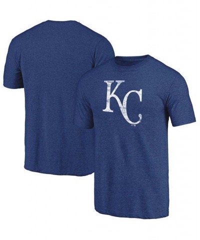 Men's Royal Kansas City Royals Weathered Official Logo Tri-Blend T-shirt $16.56 T-Shirts