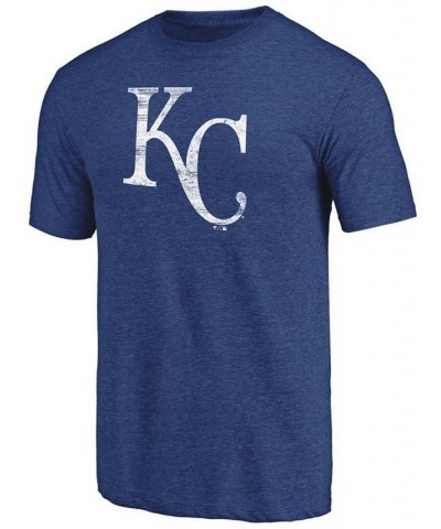 Men's Royal Kansas City Royals Weathered Official Logo Tri-Blend T-shirt $16.56 T-Shirts