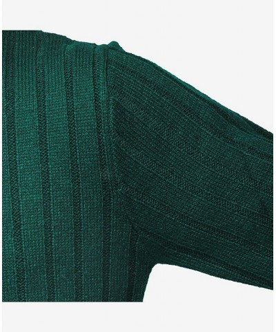 Men's Cable Knit Tipped V-Neck Sweater Rain Forest $27.56 Sweaters