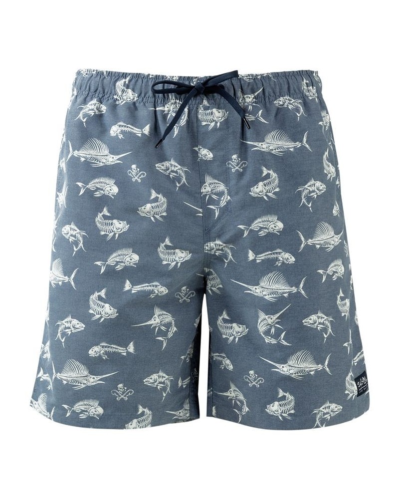 Men's Fish N' Bones Board Shorts PD01 $35.64 Shorts